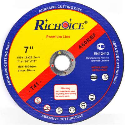 RICHOICE  7" 180mm abrasive cutting disc for steel INOX