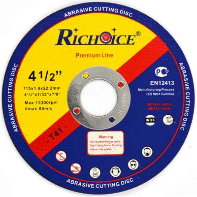 RICHOICE  4.5 inch 115mm abrasive cutting disc for  stainless steel